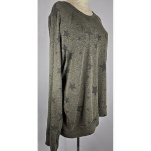 PJ Salvage Star Print Pullover Lightweight Comfy Loungewear Top XL Oversized‎